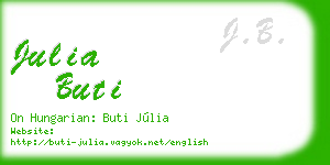 julia buti business card